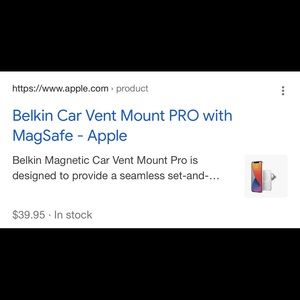 Apple - Belkin Car Mount PRO with MagSafe